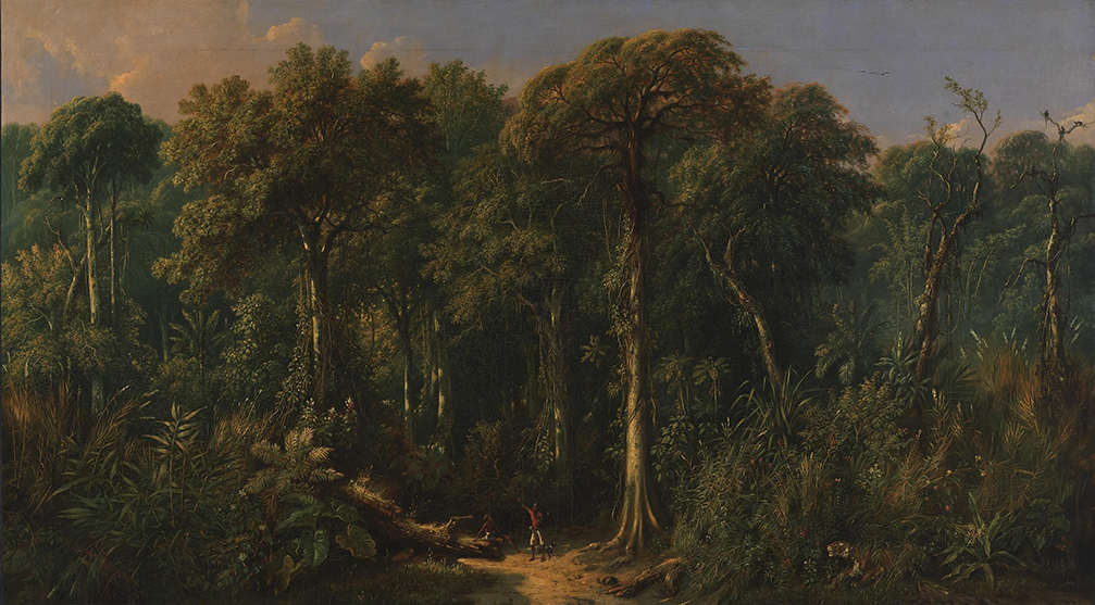 Painting entitled Javanese Jungle made by Raden Saleh