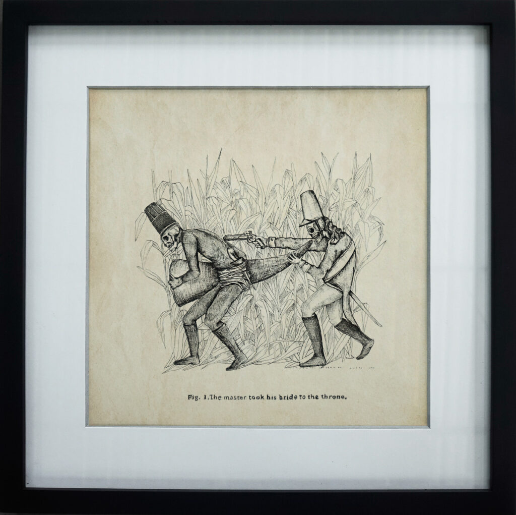 Fig. 1. The master took his bride to the throne
