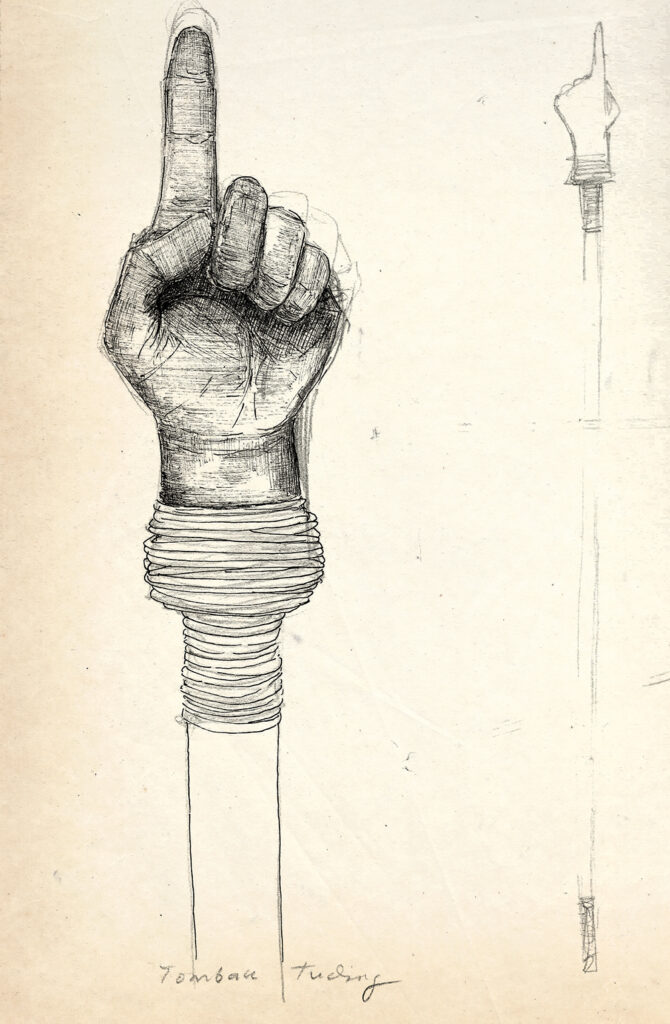 Drawing Study of Tombak Tuding