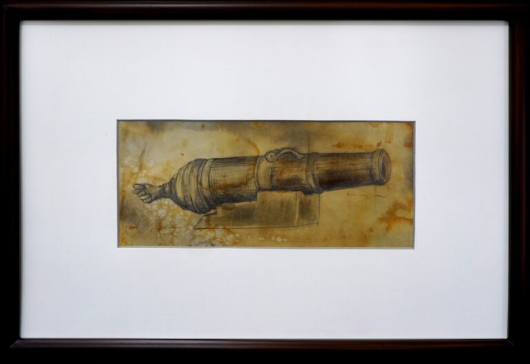 Drawing Study of a Cannon